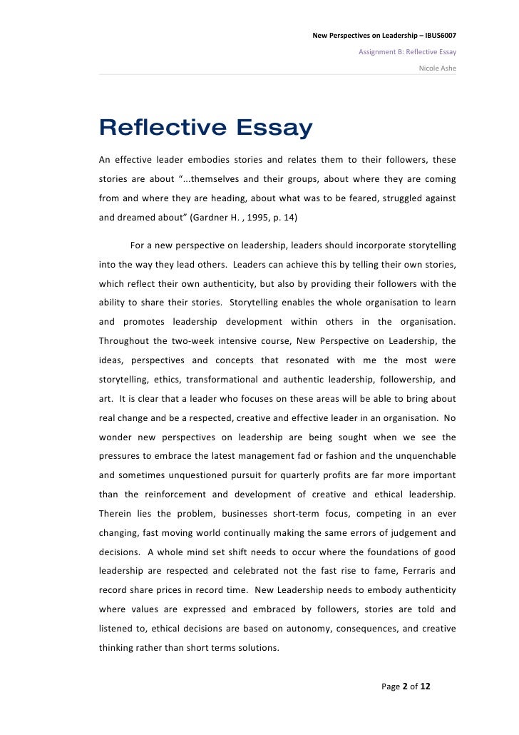 reflective practice in nursing essays
